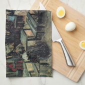 Linge De Cuisine Terrasse d'un Café, Montmartre par Vincent van Gog (Quart Plié)