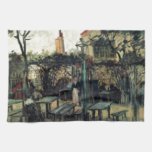 Linge De Cuisine Terrasse d'un café sur Montmartre La Guinguette