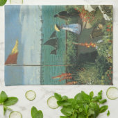 Linge De Cuisine Terrasse en bord de mer à Claude Monet (Plié)