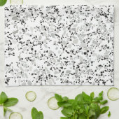 Linge De Cuisine Terrazzo blanc moderne (Plié)