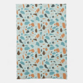 Linge De Cuisine Terrazzo bleu Motif (Vertical)