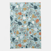 Linge De Cuisine Terrazzo En Bleu (Vertical)