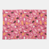 Linge De Cuisine Terrazzo Motif rose (Horizontal)