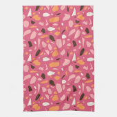Linge De Cuisine Terrazzo Motif rose (Vertical)