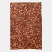 Linge De Cuisine Terre cuite brune texturée (Vertical)