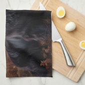 Linge De Cuisine Terre-Neuve Halloween (Quart Plié)