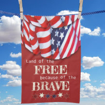 Terre patriotique du Bunting Rouge Blanc Bleu Grat