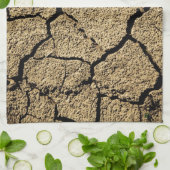 Linge De Cuisine Terres sèches avec terre fêlée (Plié)