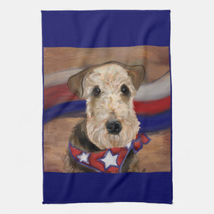 LINGE DE CUISINE TERRIER AIREDALE       