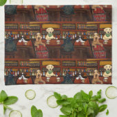 LINGE DE CUISINE TERRIER AIREDALE & AMIS       (Plié)