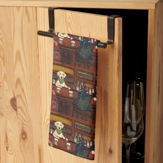 LINGE DE CUISINE TERRIER AIREDALE & AMIS       (Pliage en tiers)