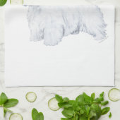 Linge De Cuisine Terrier blanc de West Highland (Plié)
