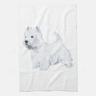 Linge De Cuisine Terrier blanc de West Highland