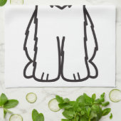 Linge De Cuisine Terrier blond comme les blés doucement enduit (Plié)