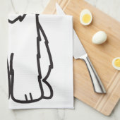 Linge De Cuisine Terrier blond comme les blés doucement enduit (Quart Plié)