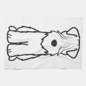 Linge De Cuisine Terrier blond comme les blés doucement enduit (Horizontal)