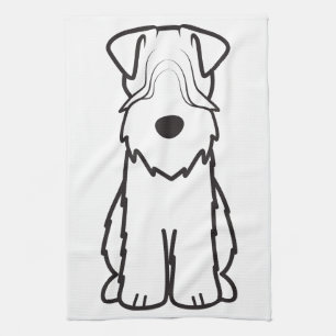 Linge De Cuisine Terrier blond comme les blés doucement enduit