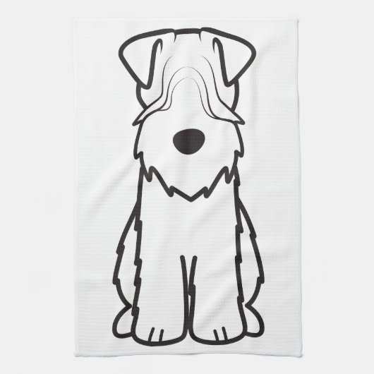 Linge De Cuisine Terrier blond comme les blés doucement enduit (Vertical)