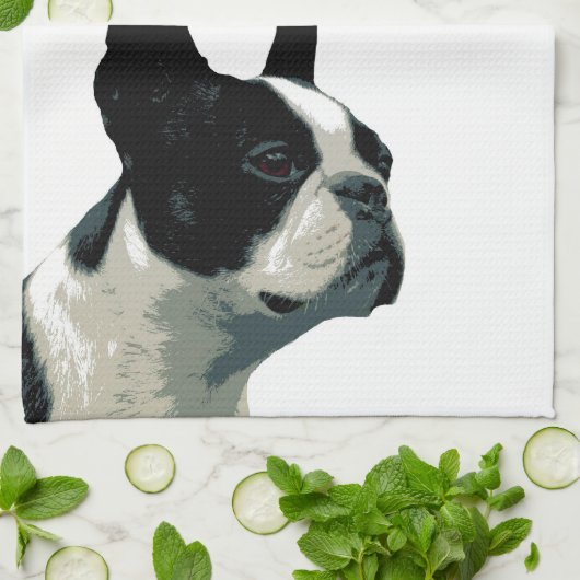 Linge De Cuisine Terrier de Boston (Plié)