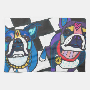 Linge De Cuisine Terriers de Boston par Heather Galler