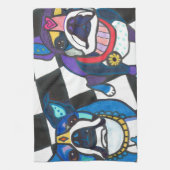 Linge De Cuisine Terriers de Boston par Heather Galler (Vertical)