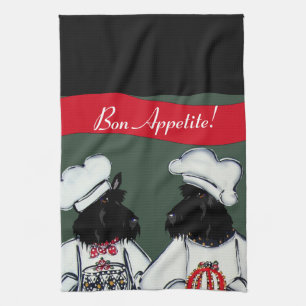 Linge De Cuisine Térriers Écossais