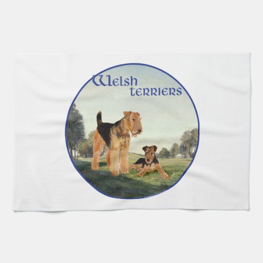 Linge De Cuisine Térriers gallois (Horizontal)