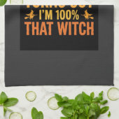 Linge De Cuisine Test ADN de sorcière d'Halloween Design drôle (Plié)