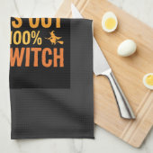 Linge De Cuisine Test ADN de sorcière d'Halloween Design drôle (Quart Plié)