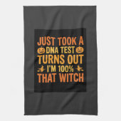 Linge De Cuisine Test ADN de sorcière d'Halloween Design drôle (Vertical)