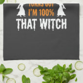 Linge De Cuisine Test ADN sorcière drôle Halloween Graphique (Plié)