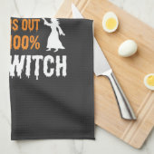Linge De Cuisine Test ADN sorcière drôle Halloween Graphique (Quart Plié)