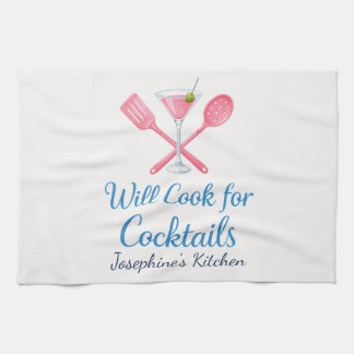 Linge De Cuisine Testament Personnalisé Cuisinier pour Cocktails Dr