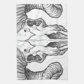 Linge De Cuisine Tête animale mauvaise de sacrifice de crâne de (Vertical)