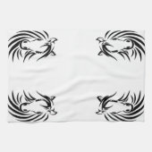 Linge De Cuisine Tête de cheval noir (Horizontal)