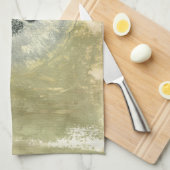 Linge De Cuisine Tête de fleurs Abstraite de texture laquée (Quart Plié)