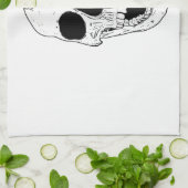 Linge De Cuisine Tête de squelette (Plié)