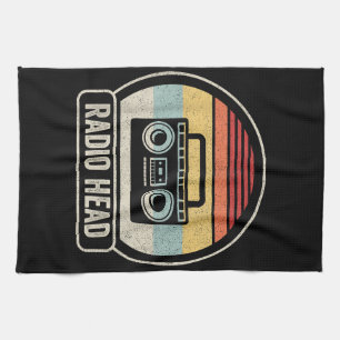 Linge De Cuisine Tête radio Vintage