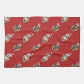 Linge De Cuisine Têtes et Tails Ginger Chat Motif de Noël (Horizontal)