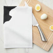 Linge De Cuisine Texas à Black and White (Quart Plié)