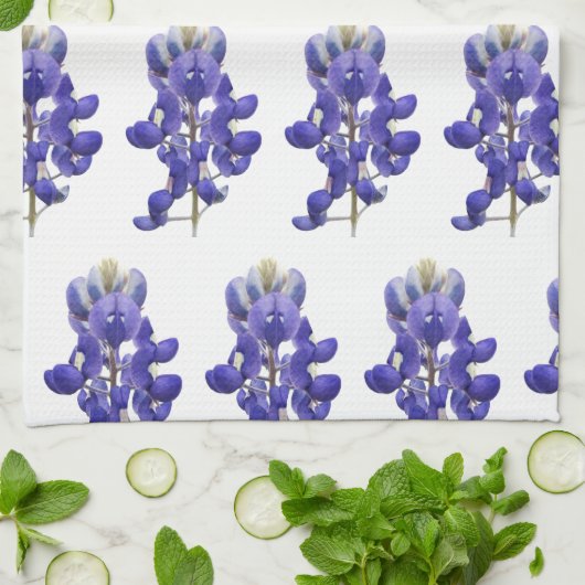 Linge De Cuisine Texas Bluebonnet (Plié)