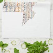 Linge De Cuisine Texas USA Slang Word Art Map (Plié)