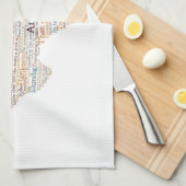 Linge De Cuisine Texas USA Slang Word Art Map (Quart Plié)