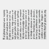 Linge De Cuisine Texte de fierté et de préjudice (Horizontal)