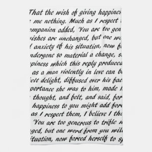 Linge De Cuisine Texte de fierté et de préjudice