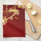 Linge De Cuisine texte d'or de grand-mère (Quart Plié)