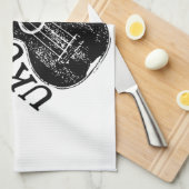 Linge De Cuisine Texte Et Image Ukulele (Quart Plié)