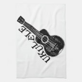 Linge De Cuisine Texte Et Image Ukulele (Vertical)