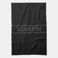 Texte personnalisable | Gras moderne noir et gris 