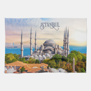 Linge De Cuisine Texte personnalisé Istanbul